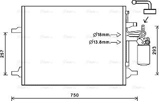 Ava Quality Cooling VO5166D - Kondenser, kondisioner furqanavto.az