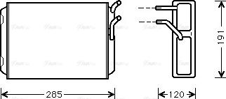 Ava Quality Cooling VO 6096 - İstilik dəyişdiricisi, daxili isitmə furqanavto.az