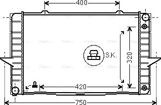 Ava Quality Cooling VO 2092 - Radiator, mühərrikin soyudulması furqanavto.az