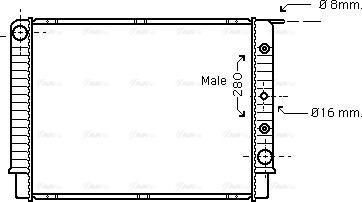 Ava Quality Cooling VO 2062 - Radiator, mühərrikin soyudulması furqanavto.az