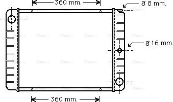 Ava Quality Cooling VO 2038 - Radiator, mühərrikin soyudulması furqanavto.az