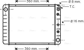 Ava Quality Cooling VO 2028 - Radiator, mühərrikin soyudulması furqanavto.az