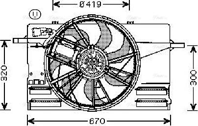 Ava Quality Cooling VO 7508 - Fen, radiator furqanavto.az