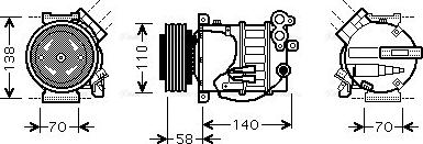 Ava Quality Cooling VOAK144 - Kompressor, kondisioner furqanavto.az