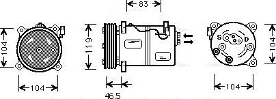 Ava Quality Cooling VO K095 - Kompressor, kondisioner furqanavto.az