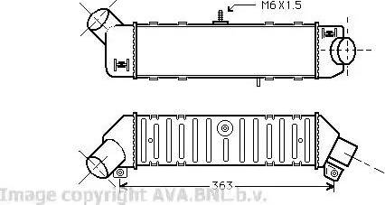 Ava Quality Cooling VW 4162 - Intercooler, şarj cihazı furqanavto.az