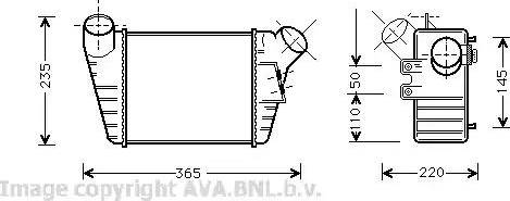 Ava Quality Cooling VW 4182 - Intercooler, şarj cihazı furqanavto.az