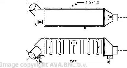 Ava Quality Cooling VW 4136 - Intercooler, şarj cihazı furqanavto.az