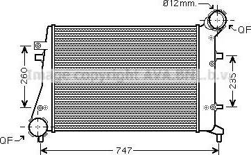 Ava Quality Cooling VWA4268 - Intercooler, şarj cihazı furqanavto.az