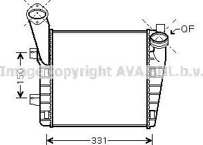 Ava Quality Cooling VW 4234 - Intercooler, şarj cihazı furqanavto.az