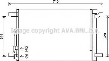 Ava Quality Cooling VW5335 - Kondenser, kondisioner furqanavto.az