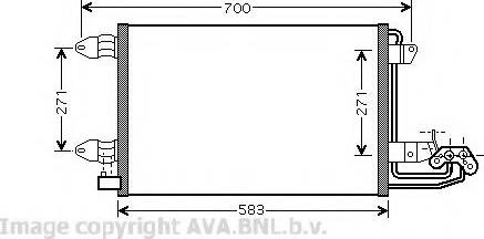 Ava Quality Cooling VW 5209 - Kondenser, kondisioner furqanavto.az