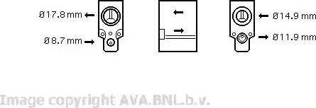 Ava Quality Cooling VW 1076 - Genişləndirici klapan, kondisioner furqanavto.az