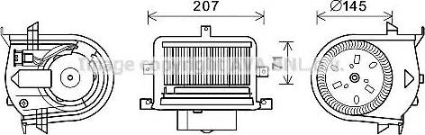 Ava Quality Cooling VW8350 - Elektrik mühərriki, daxili üfleyici furqanavto.az