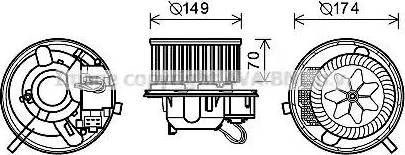 Ava Quality Cooling VW8339 - Elektrik mühərriki, daxili üfleyici furqanavto.az