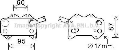 Ava Quality Cooling VW3329 - Yağ soyuducu, mühərrik yağı furqanavto.az