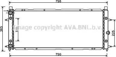 Ava Quality Cooling VW 2094 - Radiator, mühərrikin soyudulması furqanavto.az