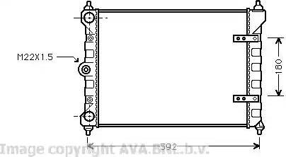 Ava Quality Cooling VW 2095 - Radiator, mühərrikin soyudulması furqanavto.az