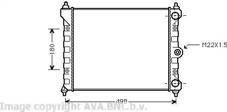 Ava Quality Cooling VW 2092 - Radiator, mühərrikin soyudulması furqanavto.az