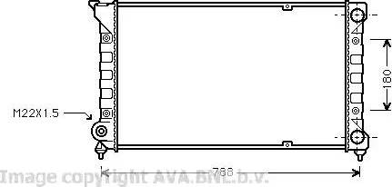 Ava Quality Cooling VW 2066 - Radiator, mühərrikin soyudulması furqanavto.az