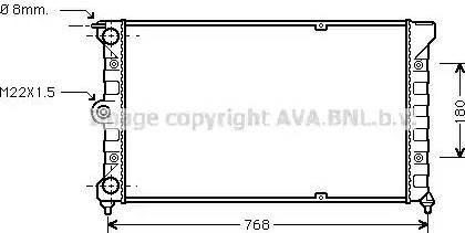 Ava Quality Cooling VW 2037 - Radiator, mühərrikin soyudulması furqanavto.az