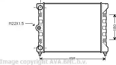 Ava Quality Cooling VW 2028 - Radiator, mühərrikin soyudulması furqanavto.az