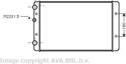 Ava Quality Cooling VW 2027 - Radiator, mühərrikin soyudulması furqanavto.az