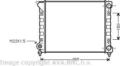 Ava Quality Cooling VW 2070 - Radiator, mühərrikin soyudulması furqanavto.az