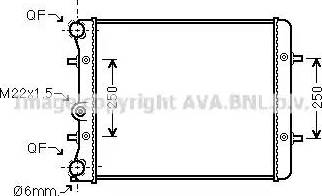 Ava Quality Cooling VW2152 - Radiator, mühərrikin soyudulması furqanavto.az