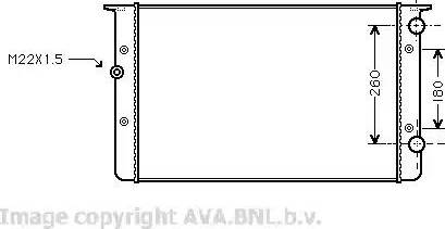 Ava Quality Cooling VW 2104 - Radiator, mühərrikin soyudulması furqanavto.az