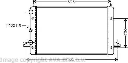 Ava Quality Cooling VWA2135 - Radiator, mühərrikin soyudulması furqanavto.az