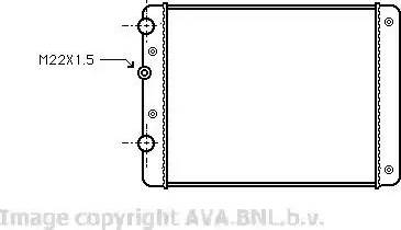 Ava Quality Cooling VW 2129 - Radiator, mühərrikin soyudulması furqanavto.az