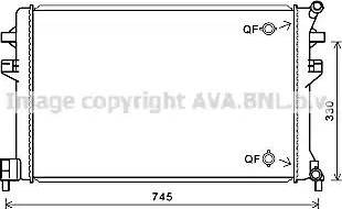 Ava Quality Cooling VW2383 - Radiator, mühərrikin soyudulması furqanavto.az