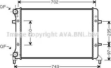 Ava Quality Cooling VW 2204 - Radiator, mühərrikin soyudulması furqanavto.az