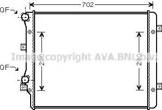 Ava Quality Cooling VW 2207 - Radiator, mühərrikin soyudulması furqanavto.az