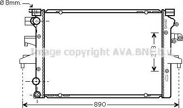 Ava Quality Cooling VW 2231 - Radiator, mühərrikin soyudulması furqanavto.az