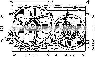 Ava Quality Cooling VW 7508 - Fen, radiator furqanavto.az