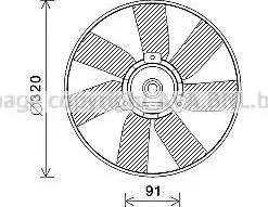 Ava Quality Cooling VW7538 - Fen, radiator furqanavto.az