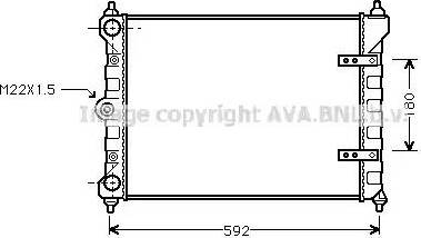 Ava Quality Cooling VWA2095 - Radiator, mühərrikin soyudulması furqanavto.az