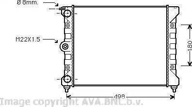 Ava Quality Cooling VWA2039 - Radiator, mühərrikin soyudulması furqanavto.az