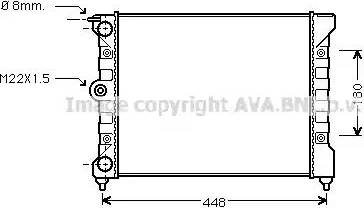 Ava Quality Cooling VWA2038 - Radiator, mühərrikin soyudulması furqanavto.az