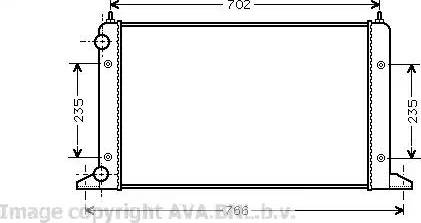 Ava Quality Cooling VWA2133 - Radiator, mühərrikin soyudulması furqanavto.az