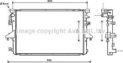 Ava Quality Cooling VWA2317 - Radiator, mühərrikin soyudulması furqanavto.az