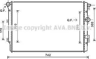 Ava Quality Cooling VWA2324 - Radiator, mühərrikin soyudulması furqanavto.az