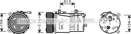 Ava Quality Cooling VWAK046 - Kompressor, kondisioner furqanavto.az