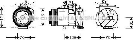 Ava Quality Cooling VWAK064 - Kompressor, kondisioner furqanavto.az