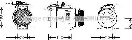 Ava Quality Cooling VWAK087 - Kompressor, kondisioner furqanavto.az