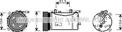 Ava Quality Cooling VWAK172 - Kompressor, kondisioner furqanavto.az