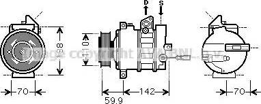 Ava Quality Cooling VWAK298 - Kompressor, kondisioner furqanavto.az