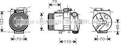 Ava Quality Cooling VWAK240 - Kompressor, kondisioner furqanavto.az